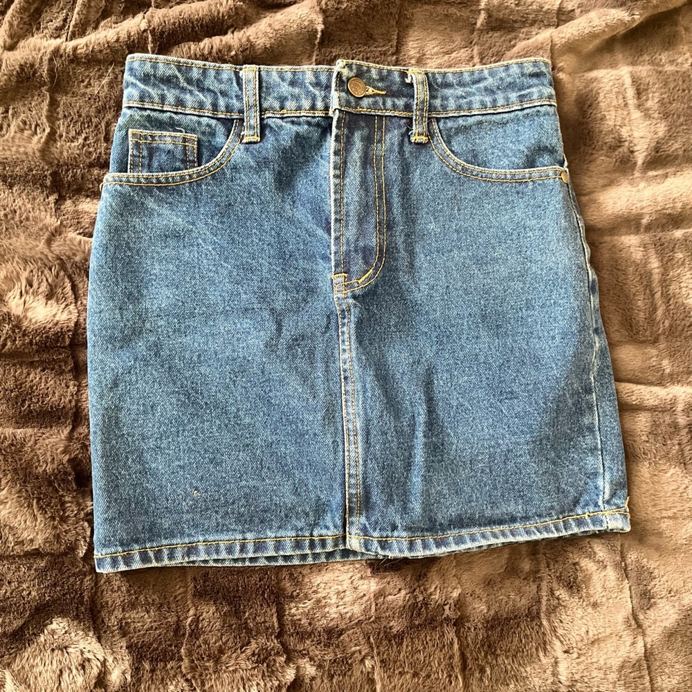 Vintage Denim Mini Skirt